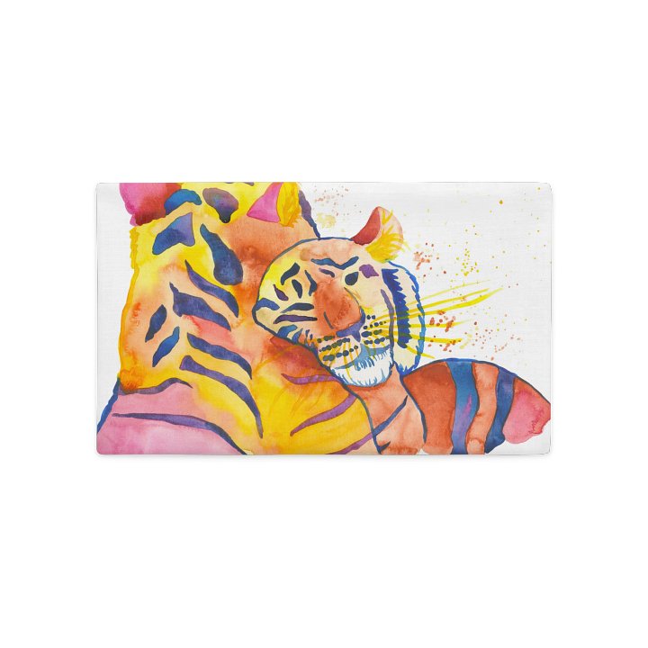 Cuddling Tigers Pillow Case product image (1)