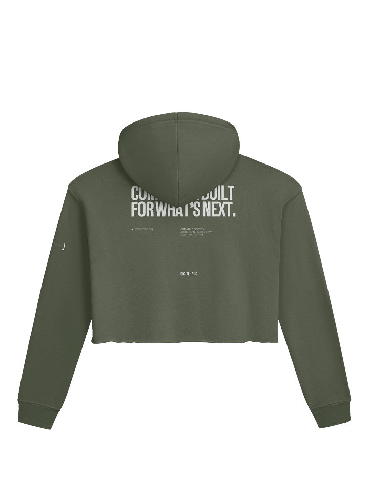 DigitlHaus Crop Hoodie - Olive product image (1)