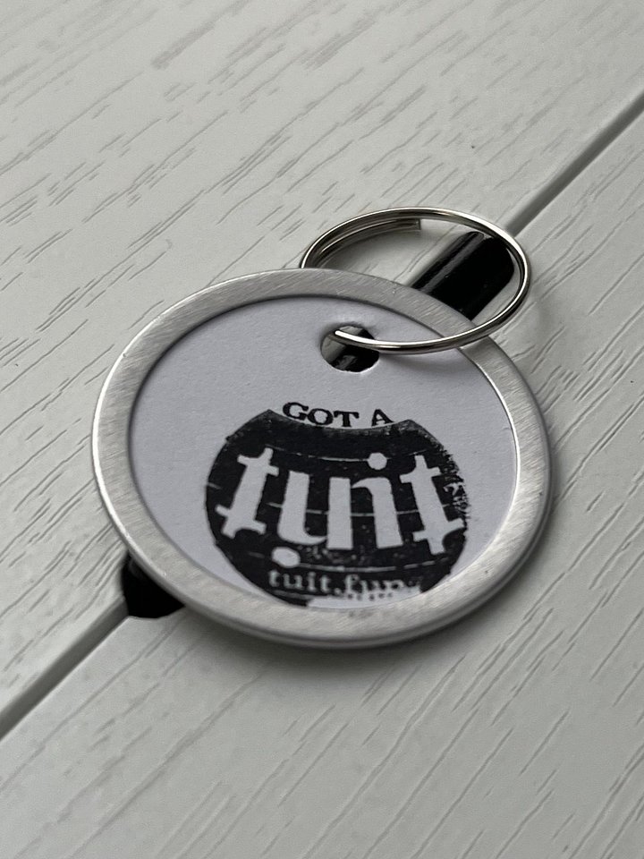 “Someday Is Today” Hand‑Stamped Round Tuit Keychain – Limited Handmade Collectible product image (1)
