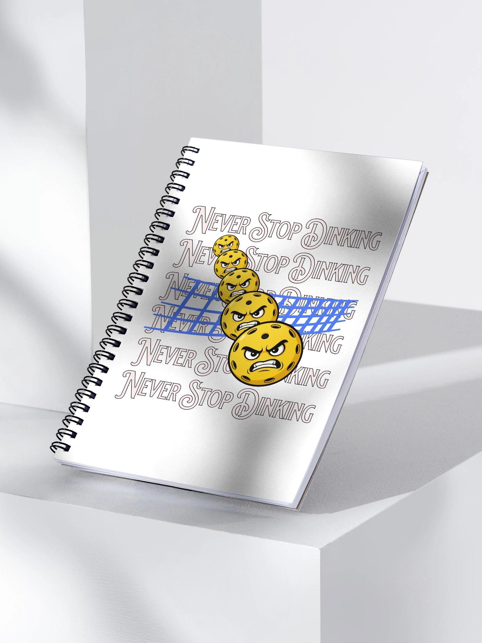 Never Stop Dinking Pickleball Intense Spiral Notebook product image (3)