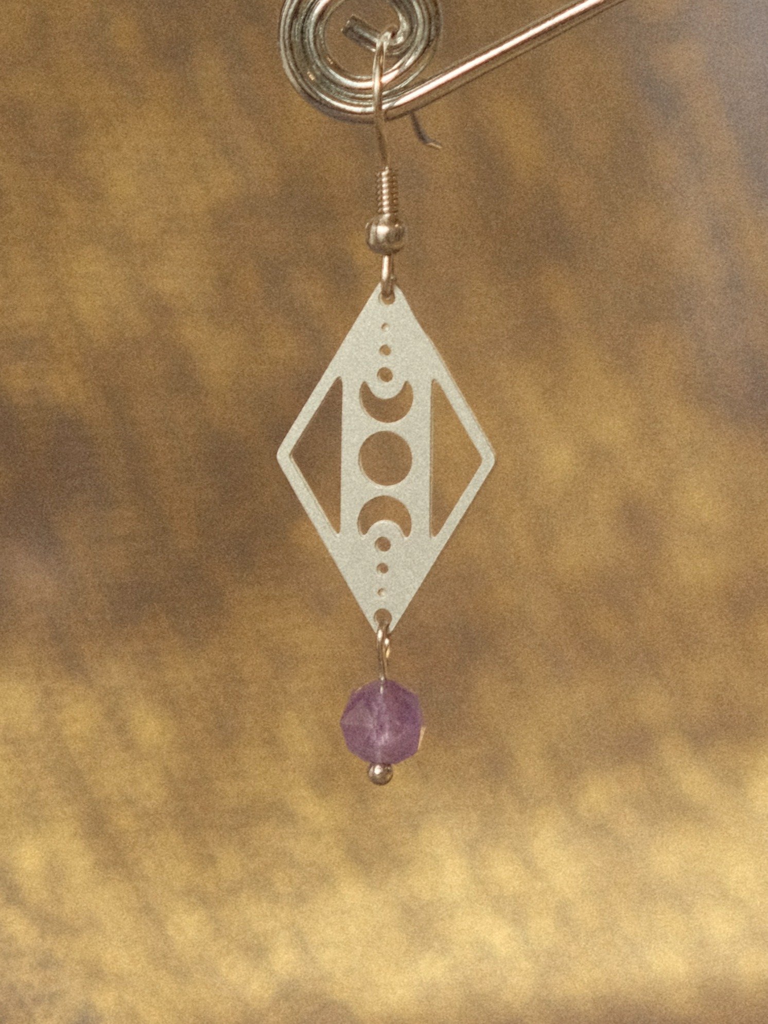 Amethyst Moon Phases Earrings product image (3)