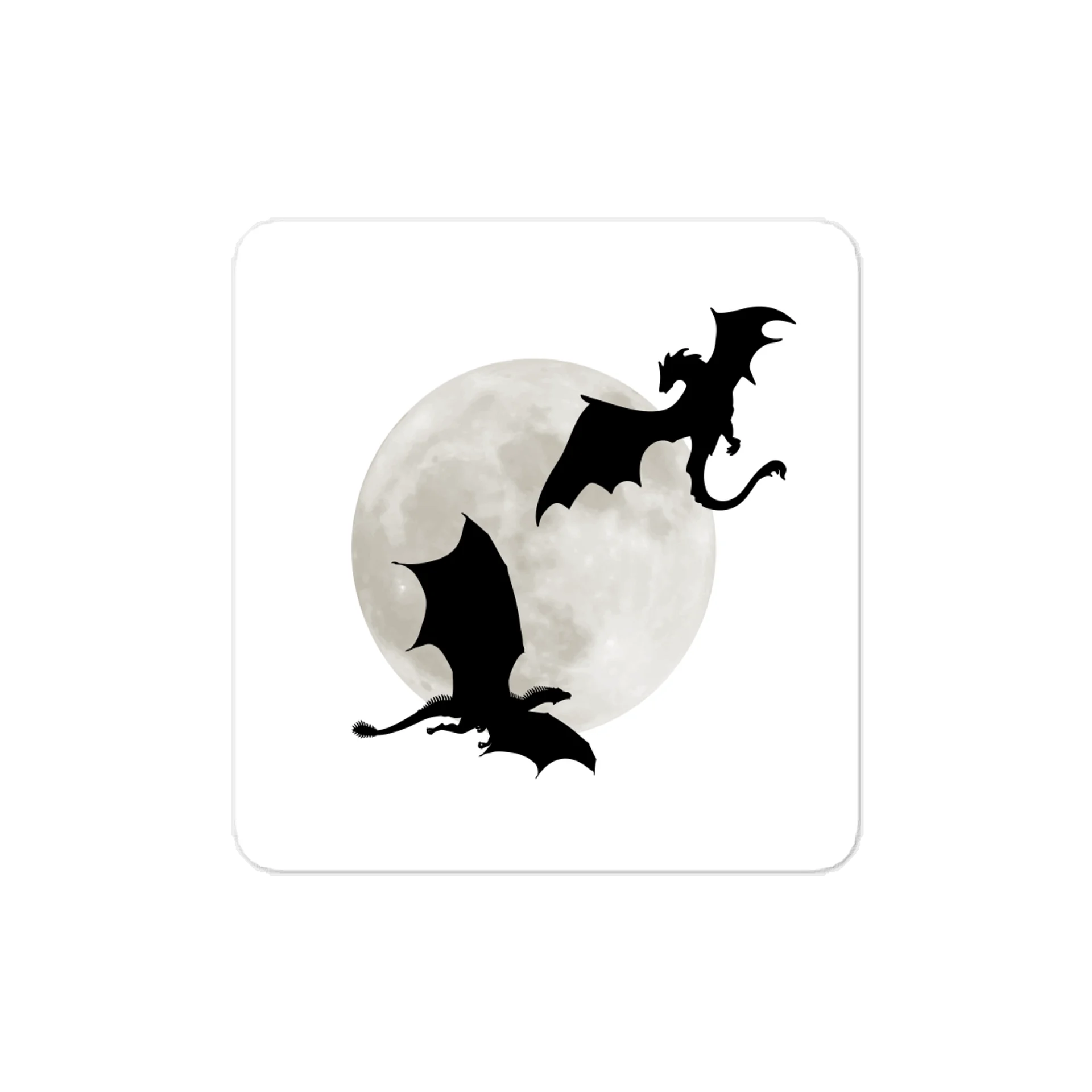 Gothic Bat Decal — Full Moon & Bat Silhouettes product image (1)