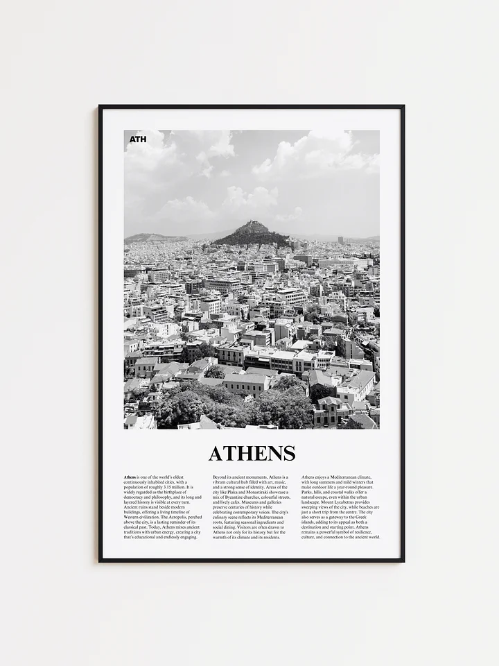 Athens 02 Newspaper Poster | Framed product image (1)