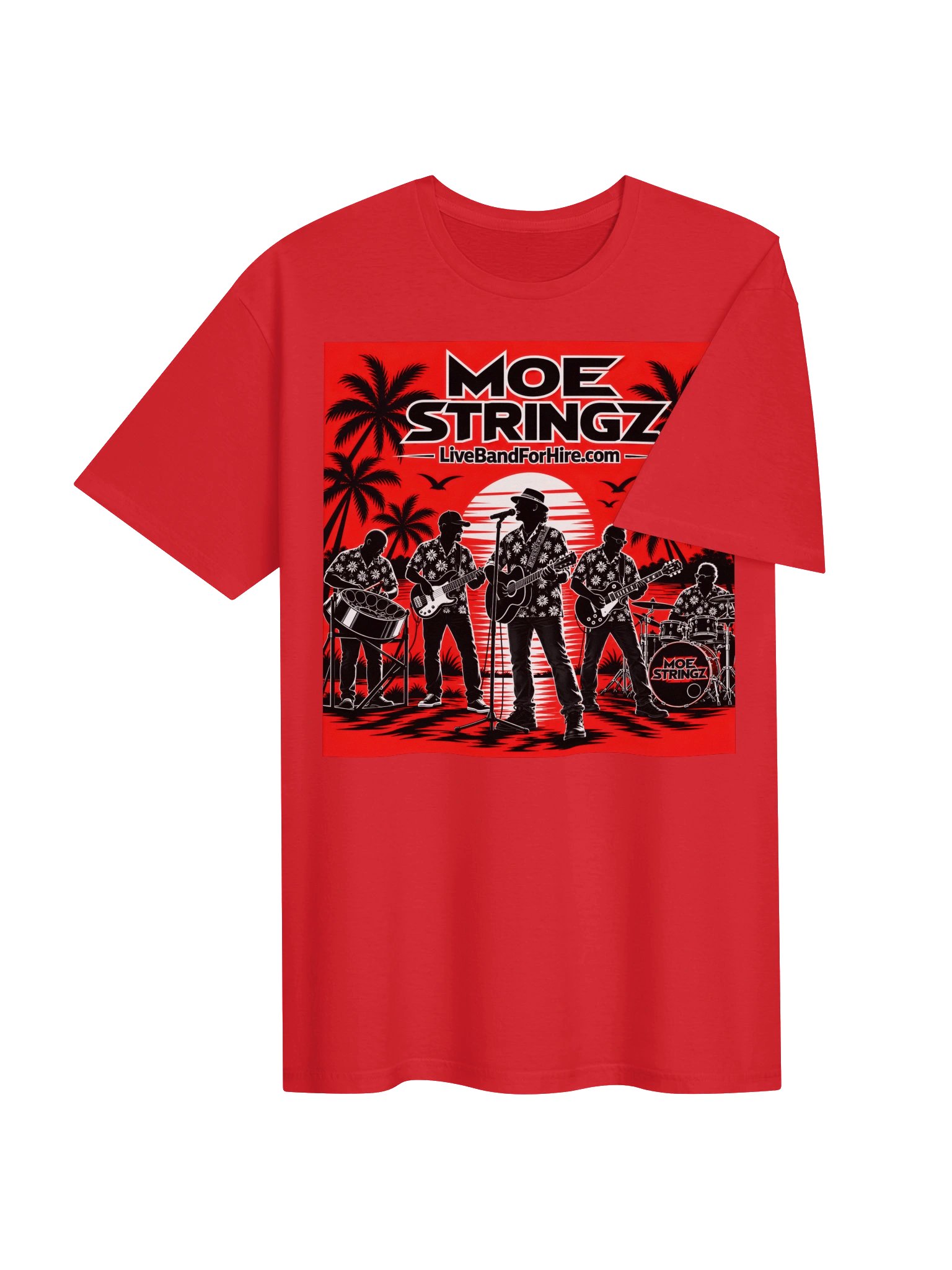 Moe Stringz T-Shirt Red product image (4)