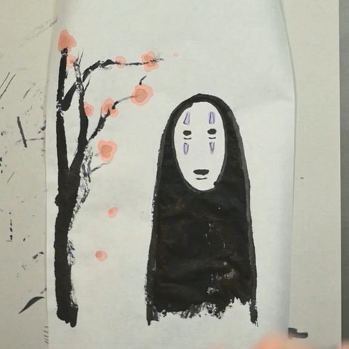 Sprited Away sumi-e. Coloured with copic markers so It would not wrinkle too much. This was for one of the shoji lanterns sol...