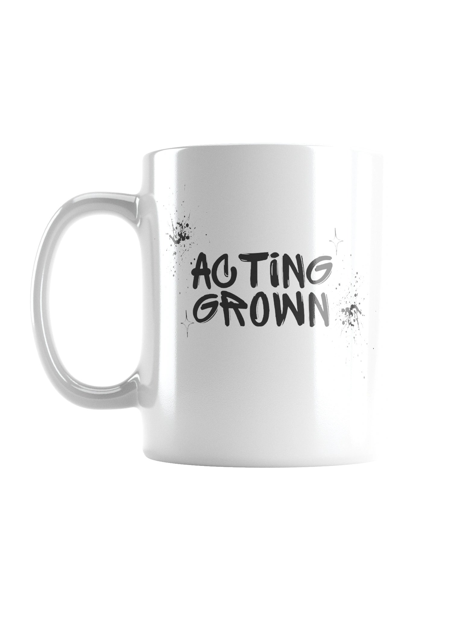 ACTING GROWN White Glossy Mug product image (3)