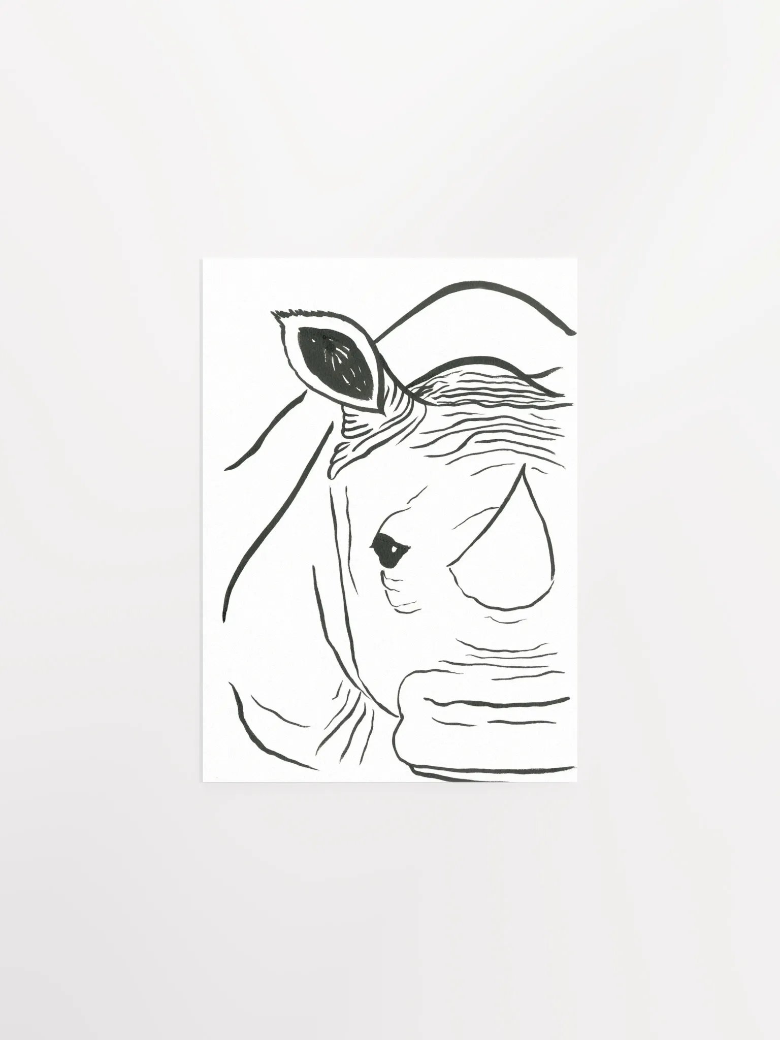 Face Of A Rhino Art Print product image (2)
