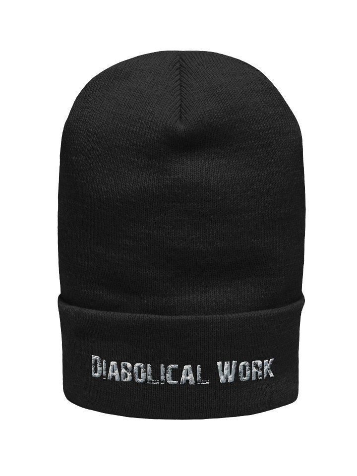 Diabolical Work Beanie (White Stitching) product image (2)