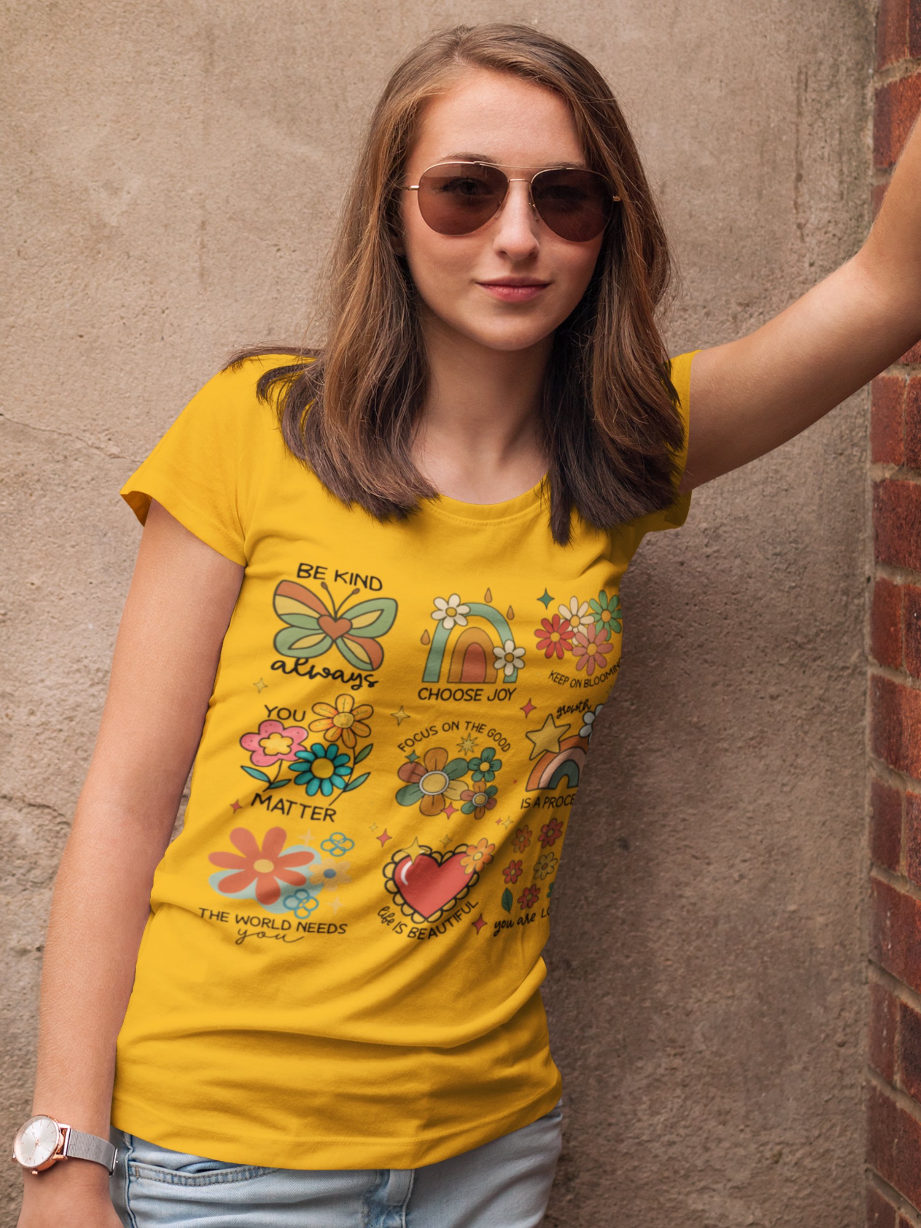 Healing Symbols – Growth and Calm Unisex T-Shirt product image (2)