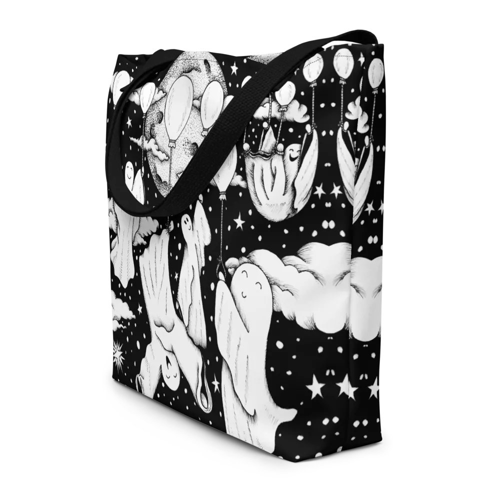 Floaty Ghosty, Night Sky Tote Bag product image (8)