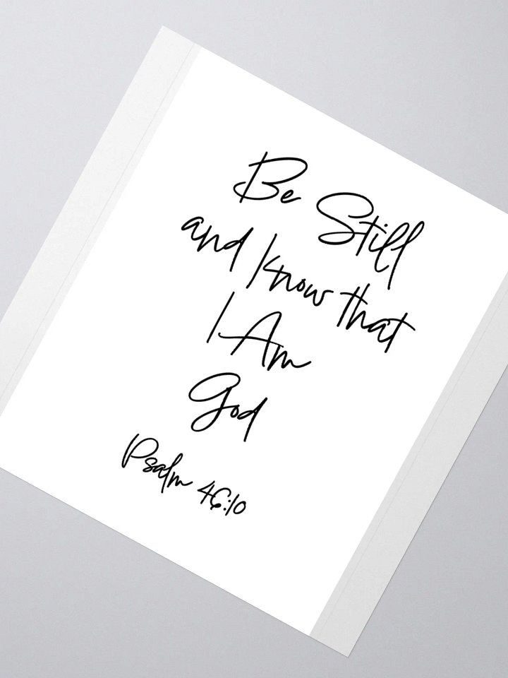 Be Still and Know - Sticker product image (4)