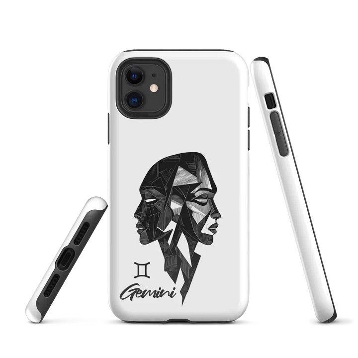 Gemini iPhone Tough Case - Dual-Style Charm for the Social Butterfly product image (1)