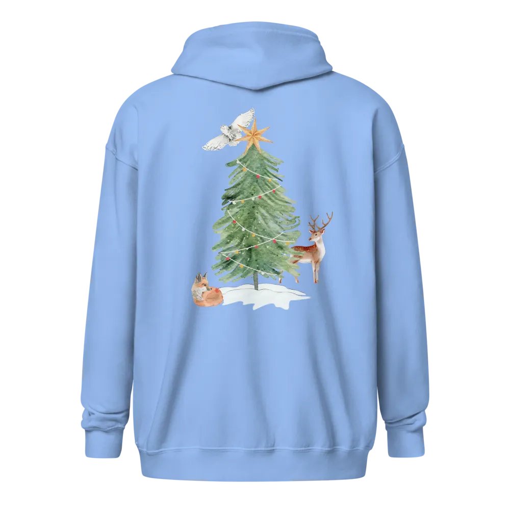Merry Yule Zip Hoodie product image (6)
