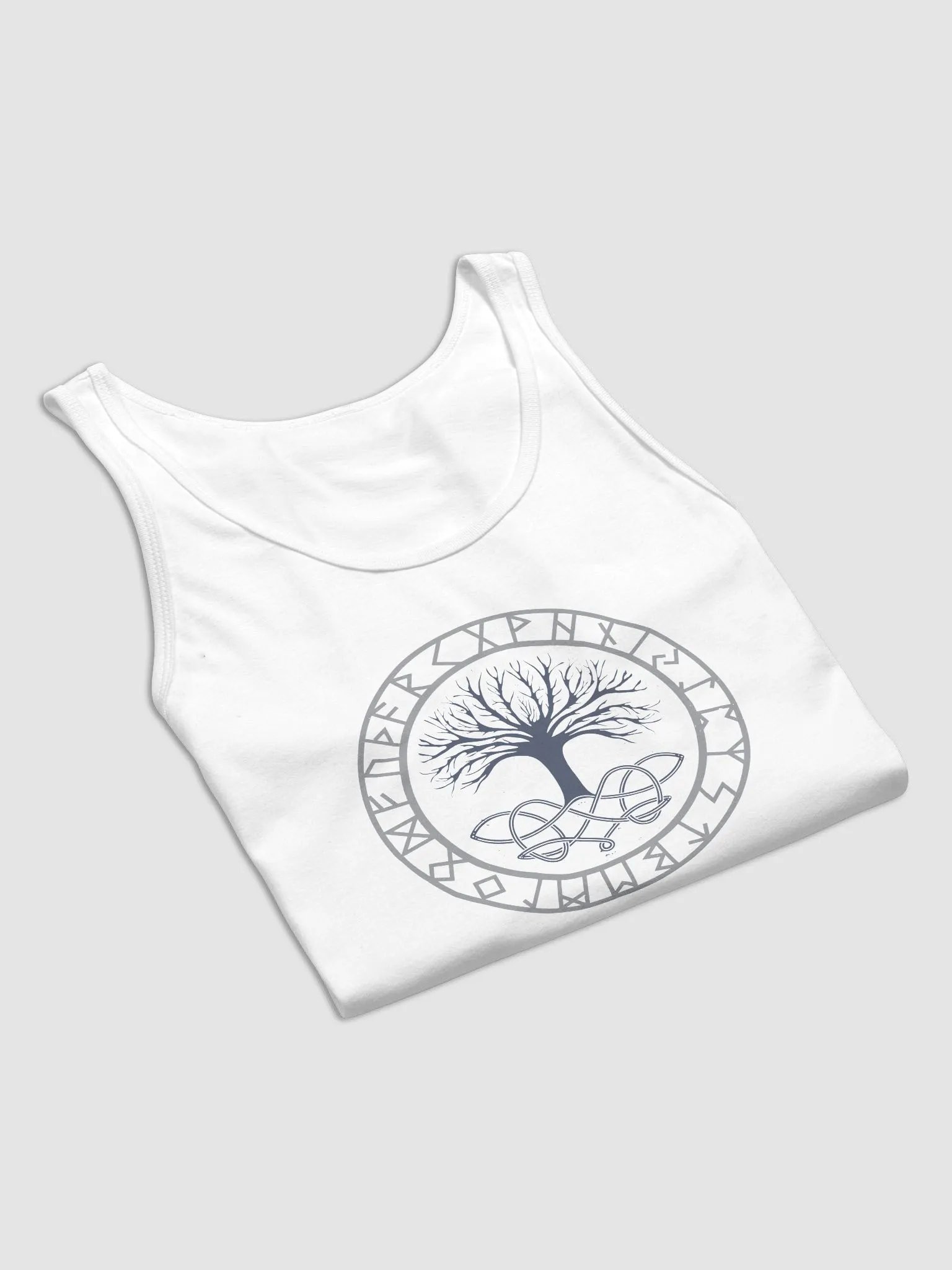 Norse Tree of Life Men's Tank Top White product image (8)