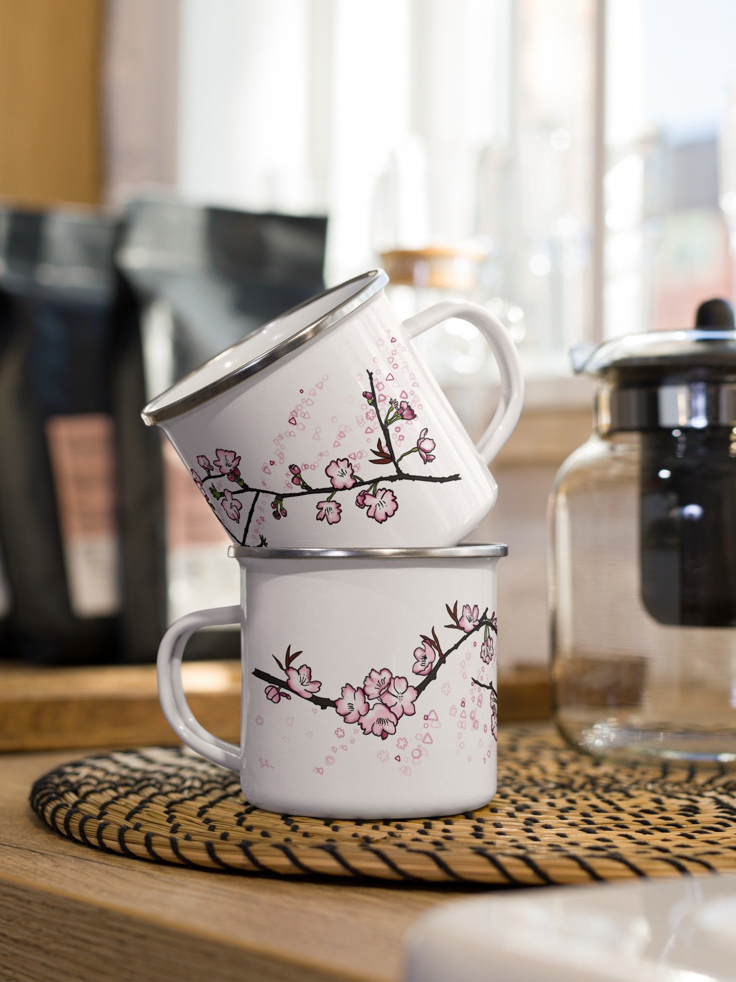 Spring Cherry Blossom Camping Mug product image (4)