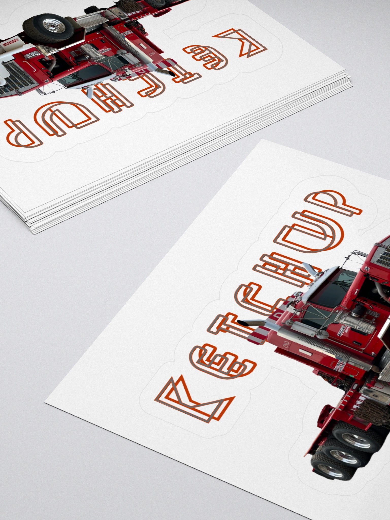 Ketchup Neon Font Sticker product image (11)