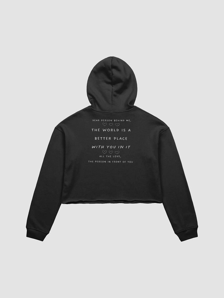 Mental Health Awareness Cropped Hoodie - Dark product image (4)