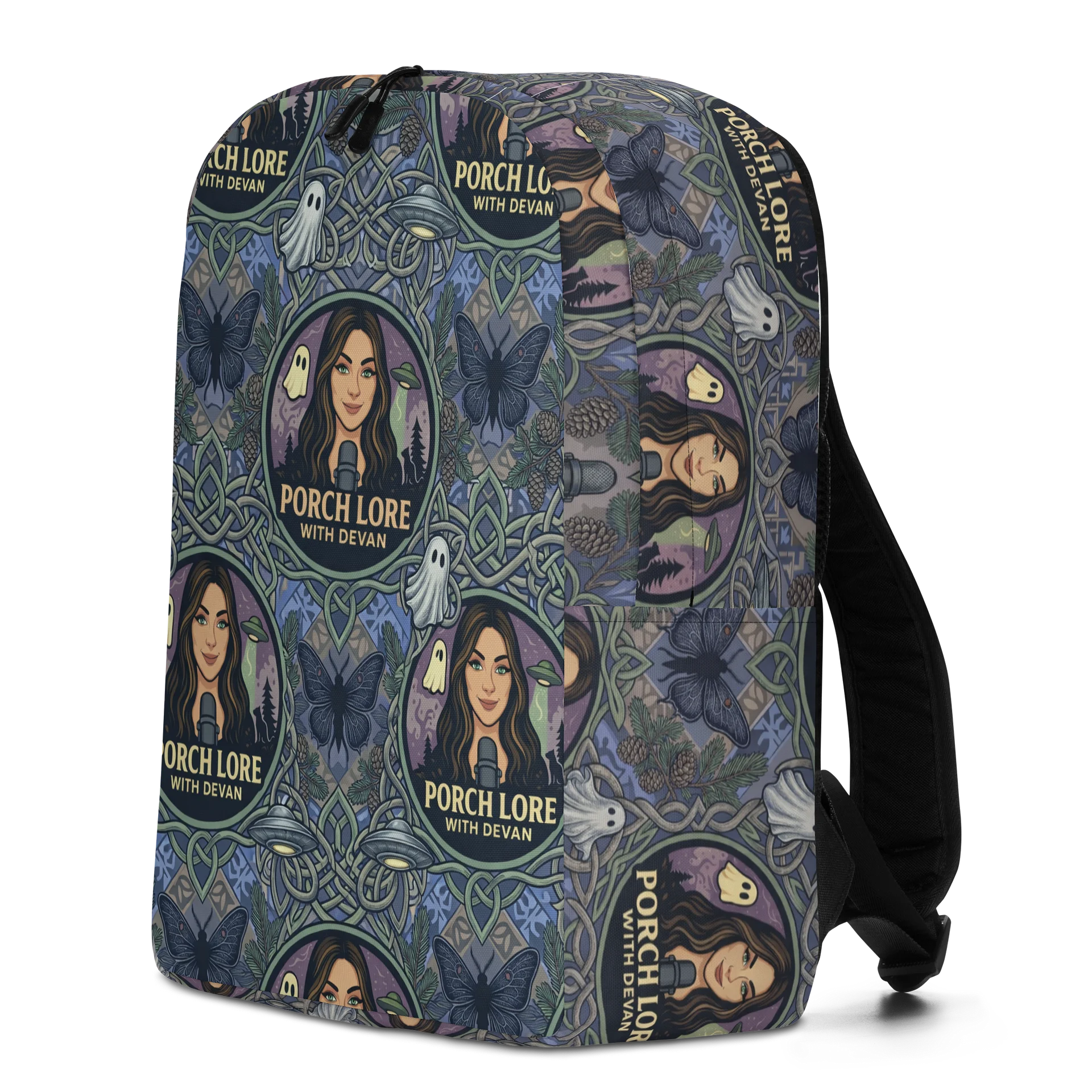 PORCH LORE DEVAN PERIWINKLE MOTH MINIMALIST BACKPACK product image (4)