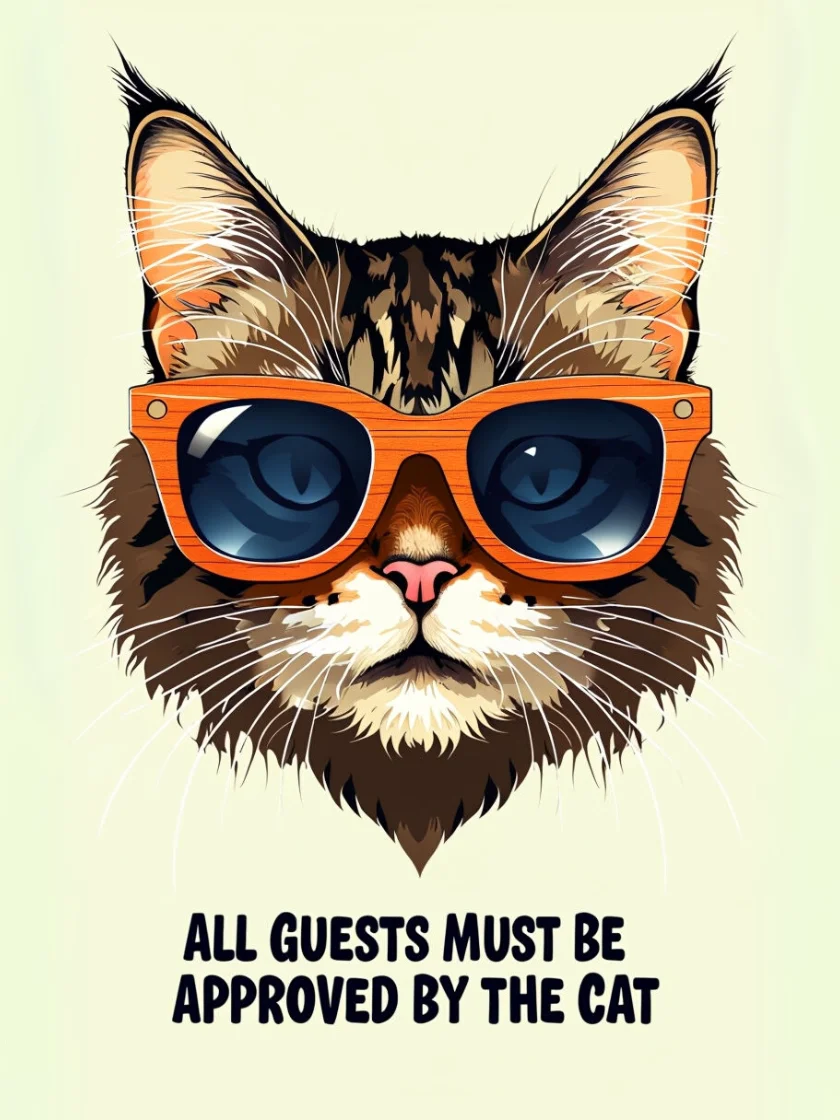 Cool Cat Sunglasses Framed Poster product image (1)