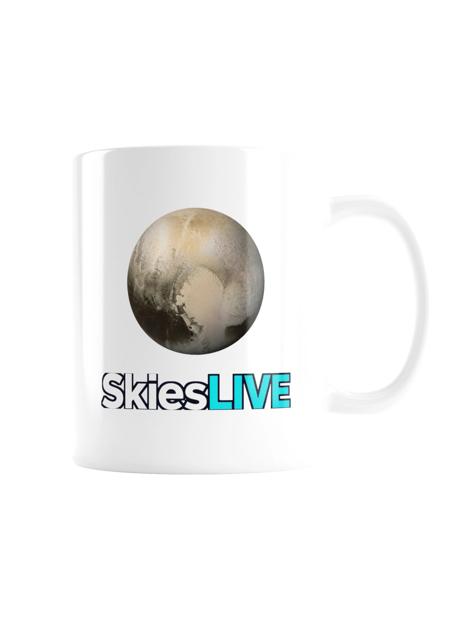 SkiesLIVE Pluto Mug (White) product image (3)