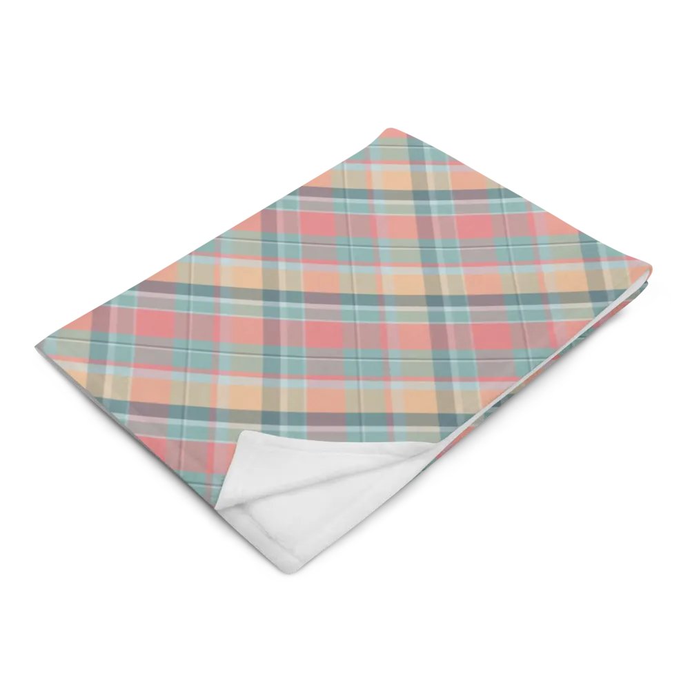 Summer Plaid Throw Blanket product image (2)