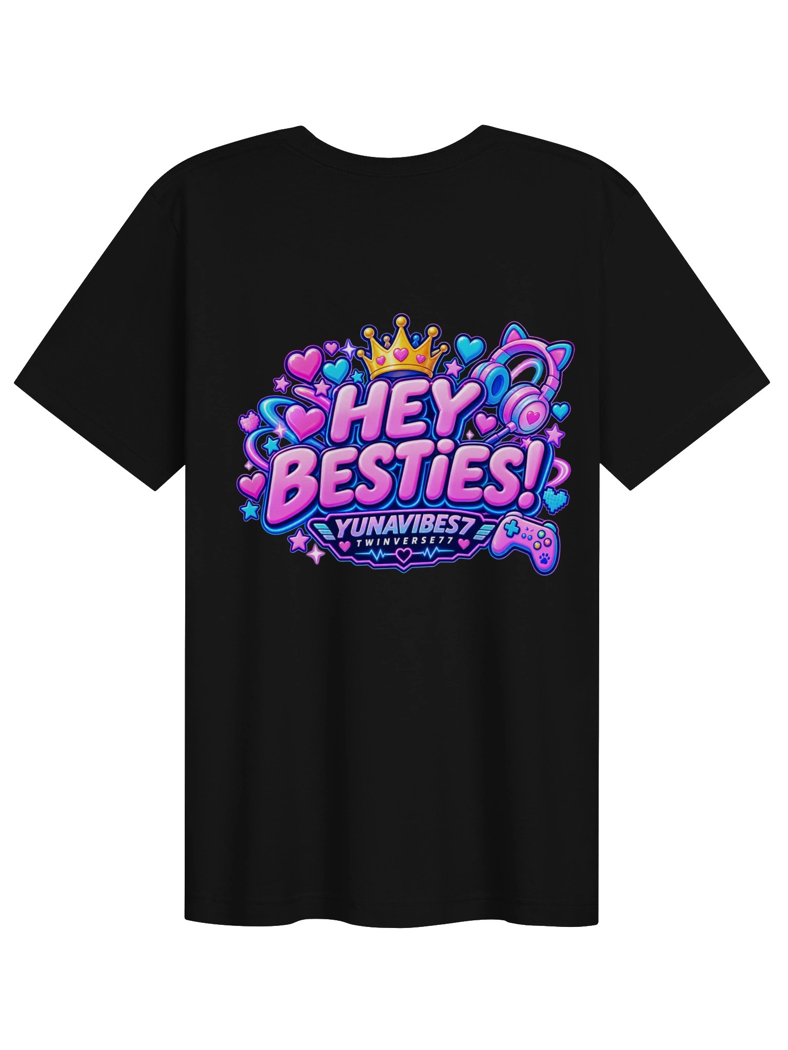 Hey Besties! YunaVibes7 T-Shirt – Cute Best Friends Graphic Tee product image (2)
