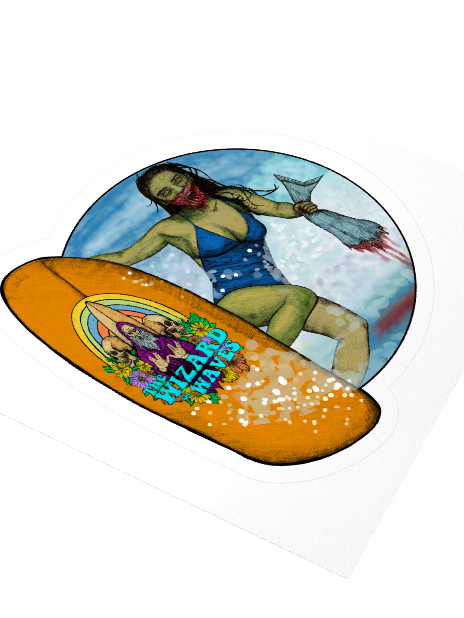 Shark Attack Sticker product image (9)