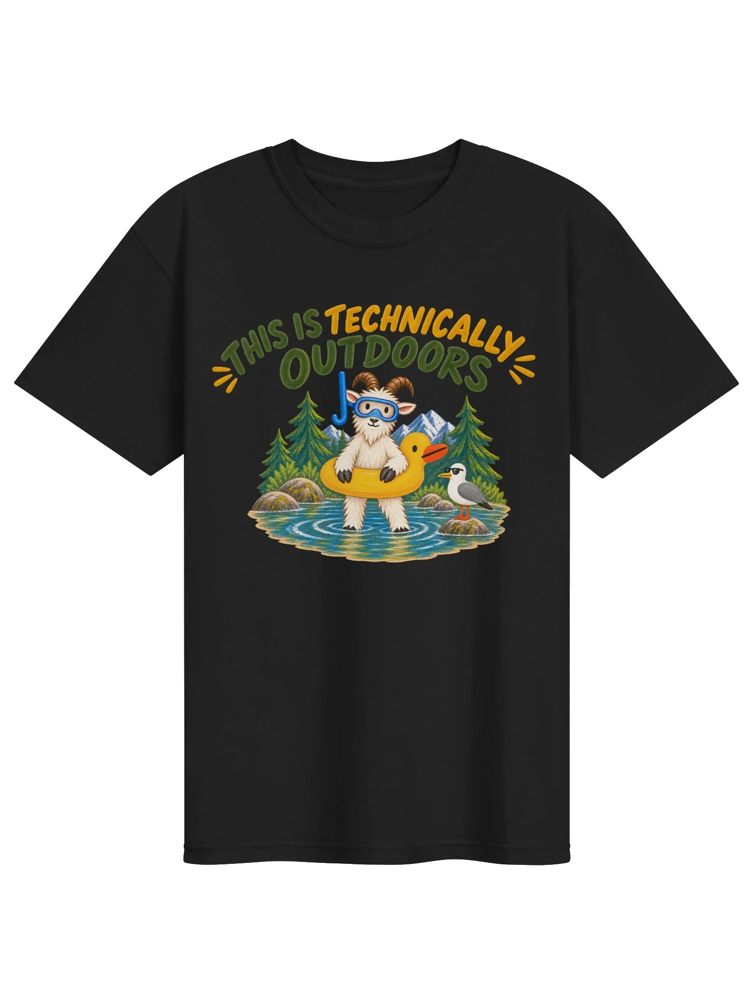 THIS IS TECHNICALLY OUTDOORS in Black
