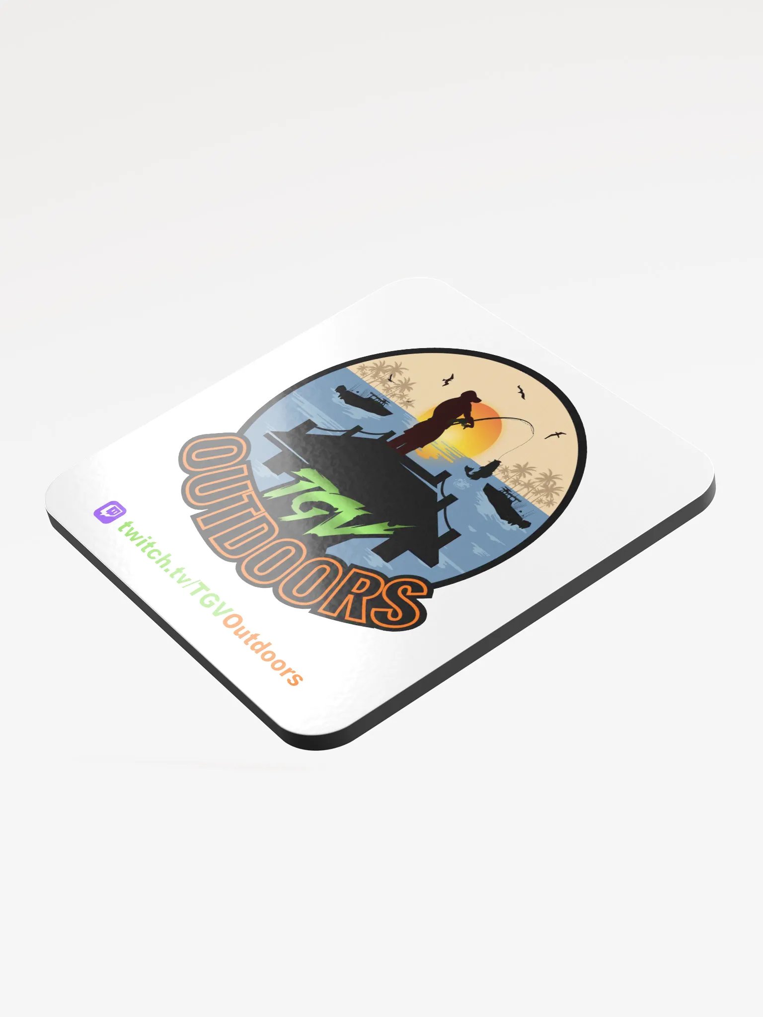 Sunset Fishing Cork Coaster product image (3)