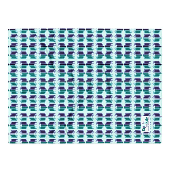 Bookish Blanket (Light Teal Background) product image (2)