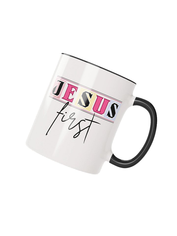 Jesus First Christian Mug | Faith Over Everything Coffee Cup | Inspirational Christian Gift for Believers product image (3)