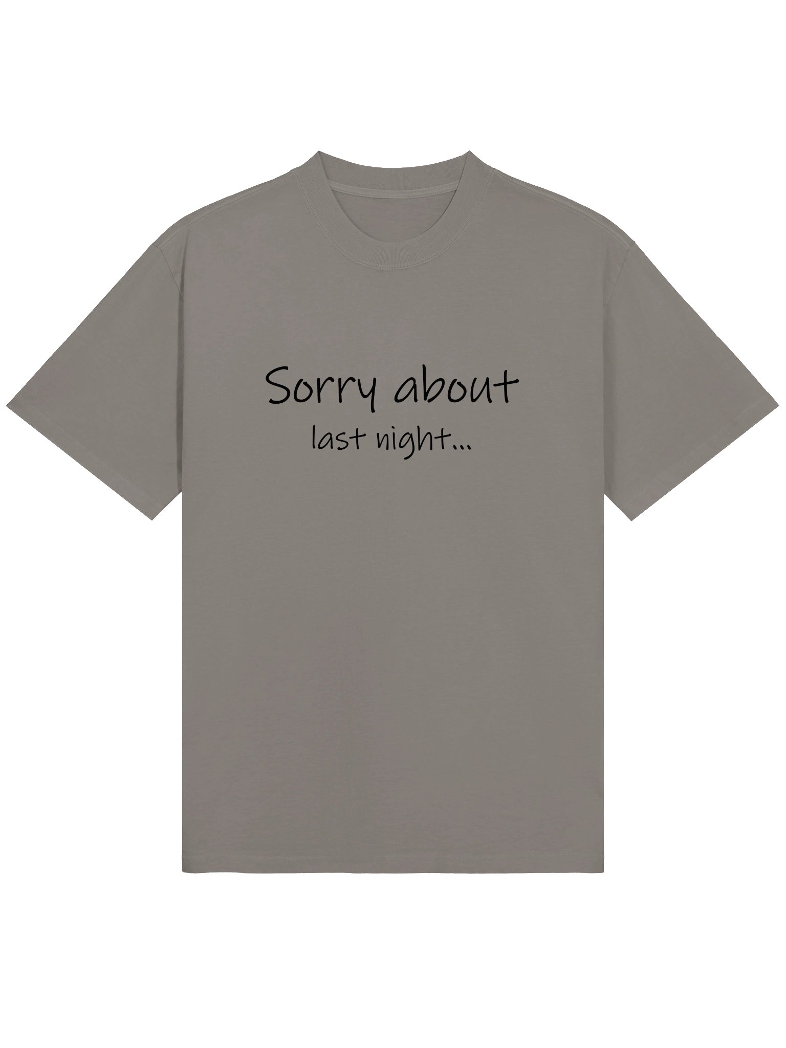 Sorry About Last Night Oversized Tee Lt. product image (3)