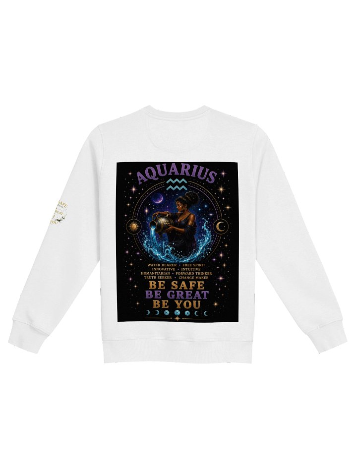 Aquarius For the visionaries. Innovative. Independent. Humanitarian. Aquarius isn’t afraid to think differently. 🌊 Be Safe. Be Great. Be You. product image (6)