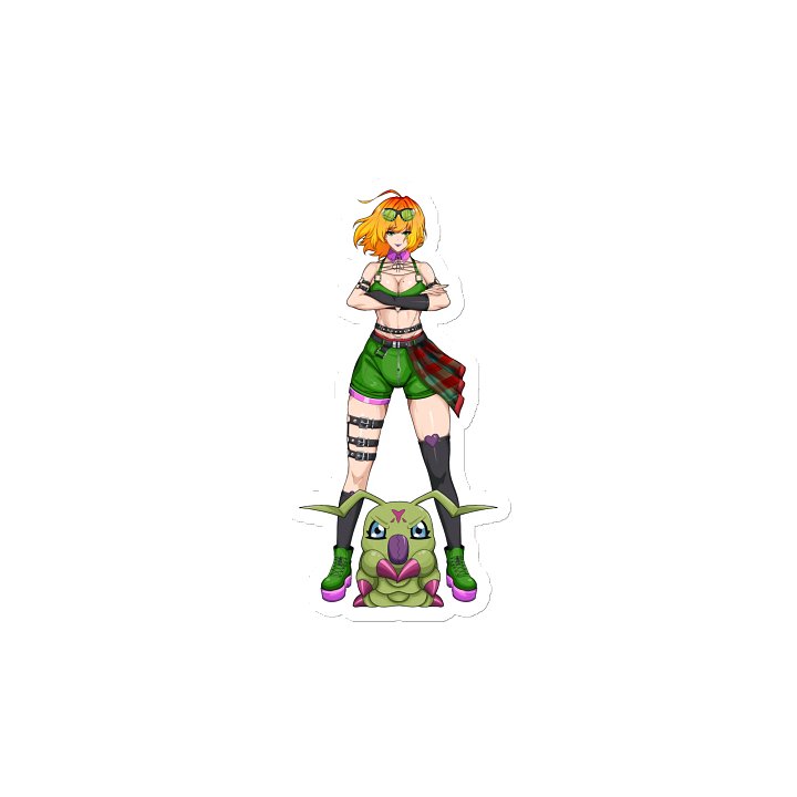 AJ and Wormmon Die Cut Magnet product image (2)