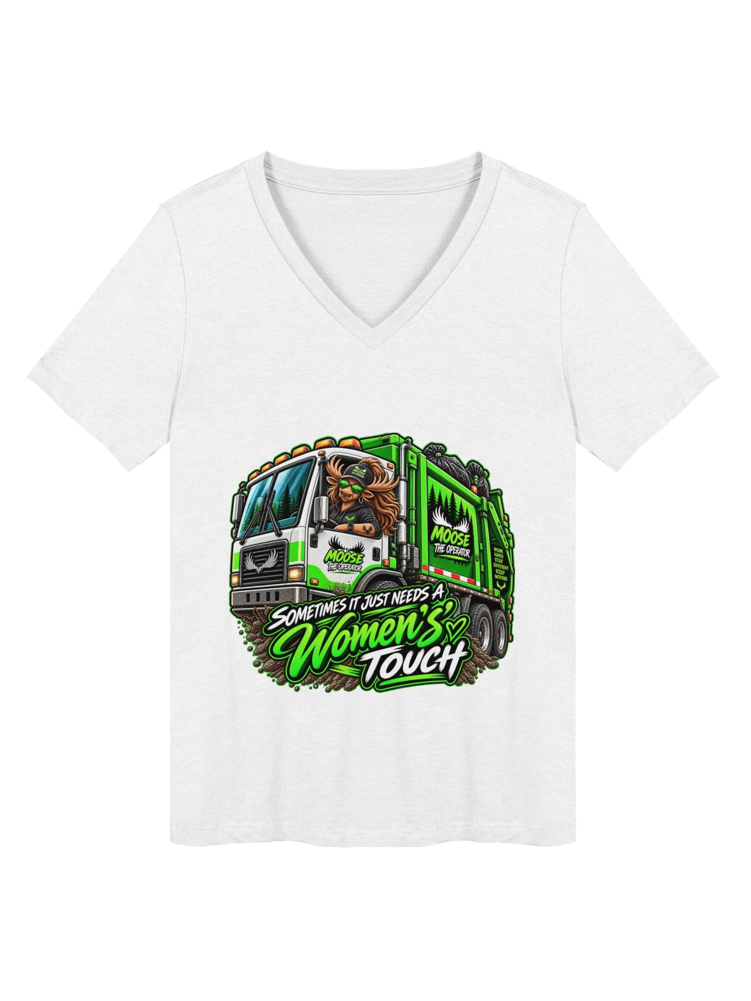 Moose Women's Touch Garbage Truck T-Shirt product image (1)