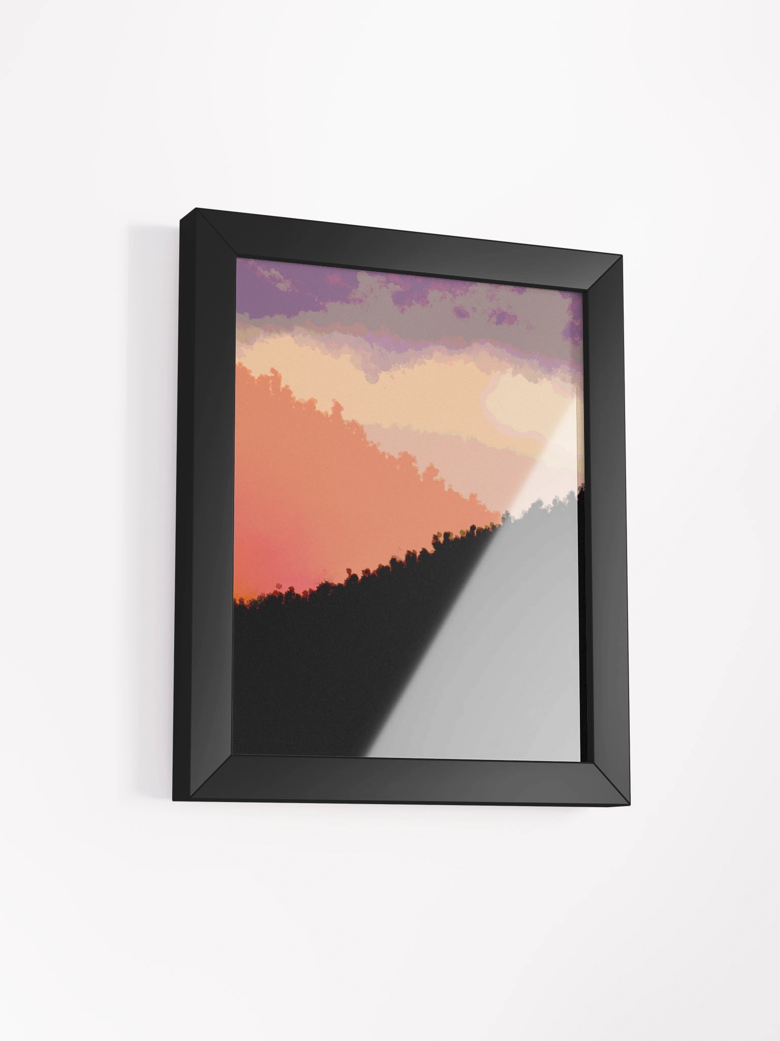 Aurora Silhouette: Framed Sunset Poster product image (8)
