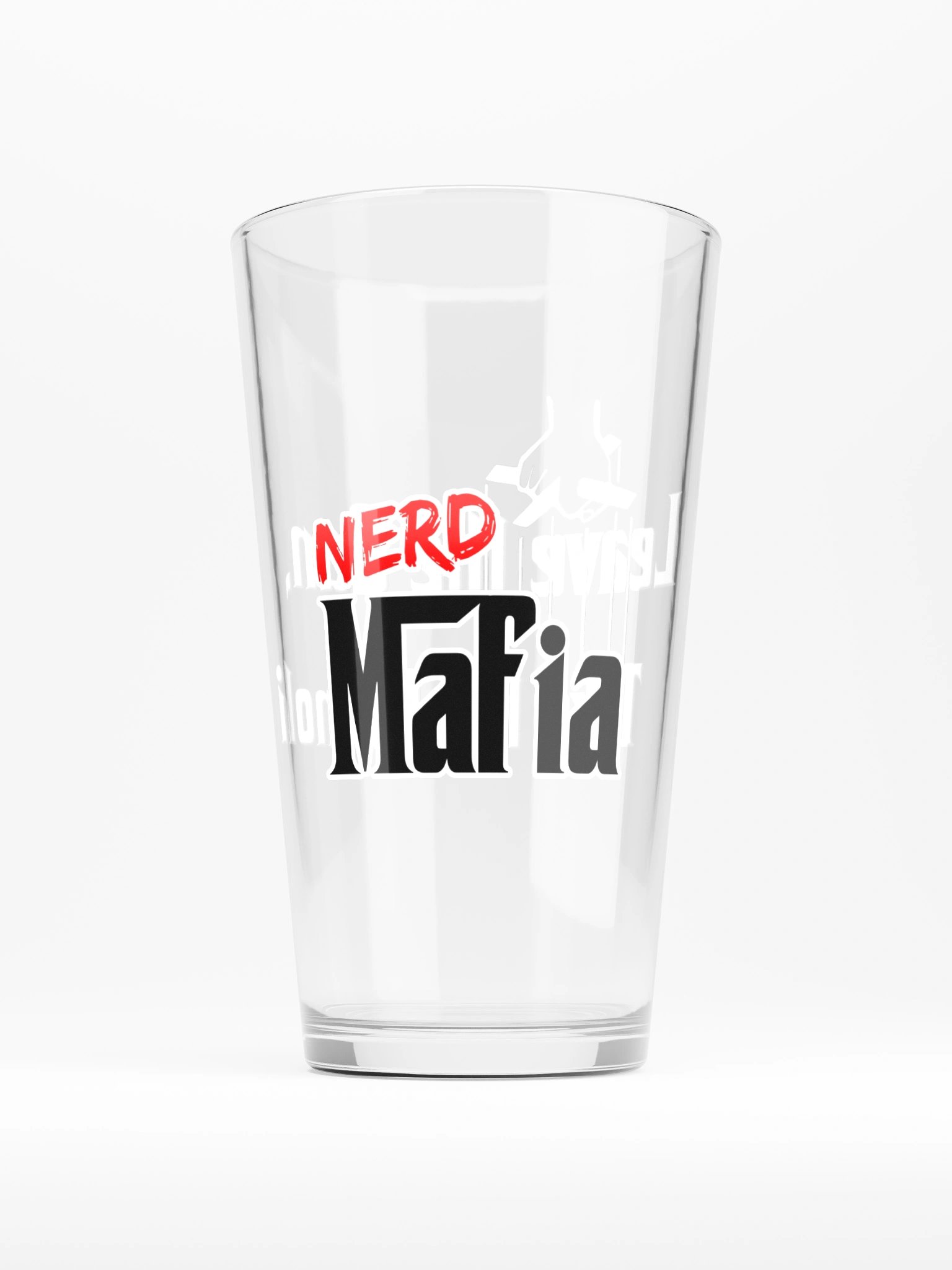 Nerd Mafia Pint Glass product image (2)