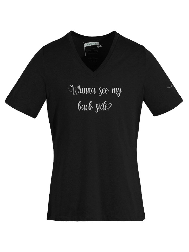 Wanna See My Back Side White - Women's V-Neck Tee product image (1)