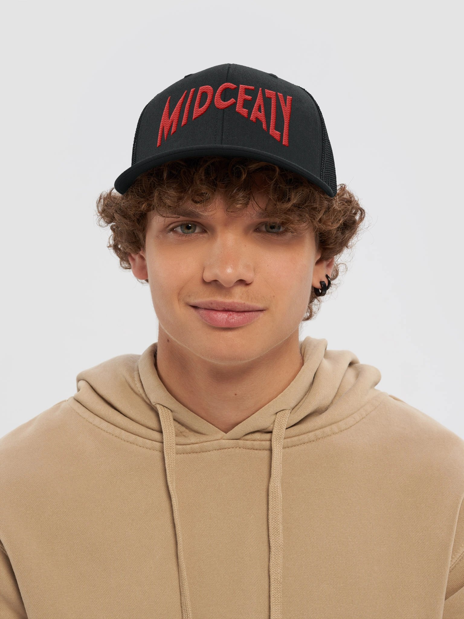 Mid Ceazy Trucker hat - Red Logo product image (3)