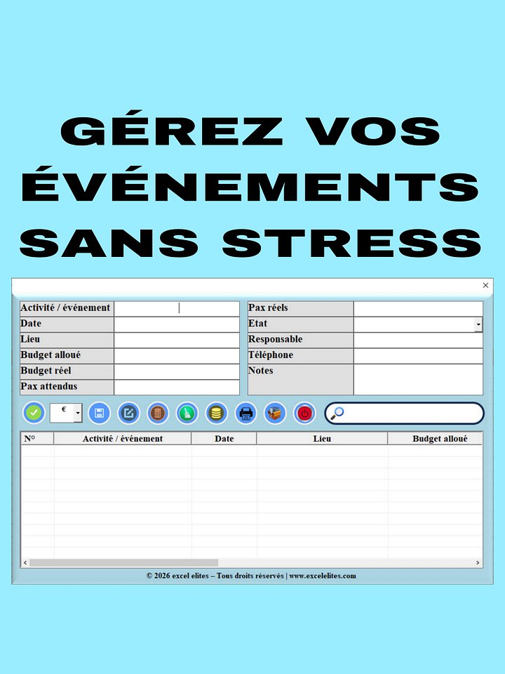 Gérez vos événements sans stress product image (1)