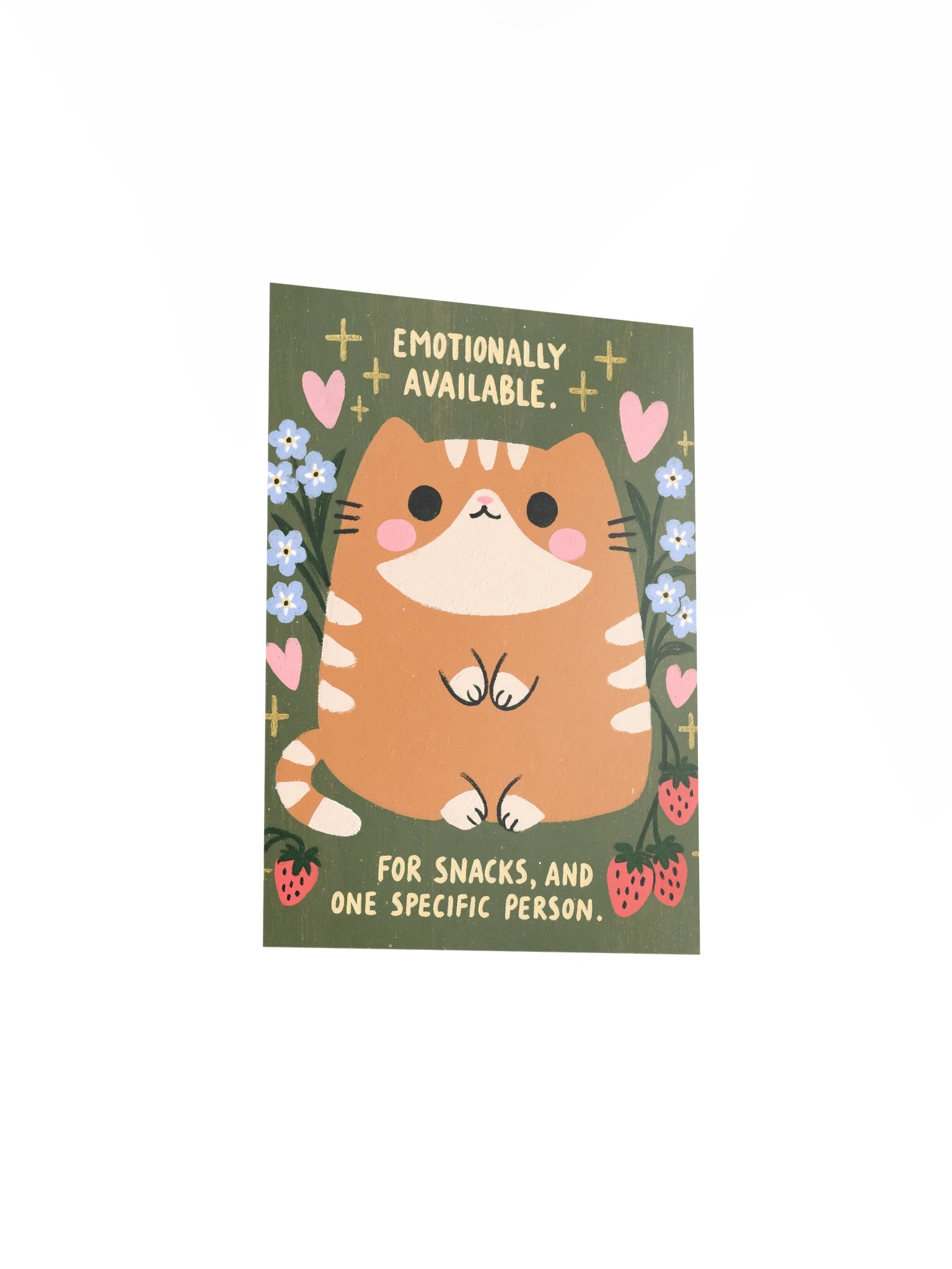 Emotionally Available Cat Poster product image (3)