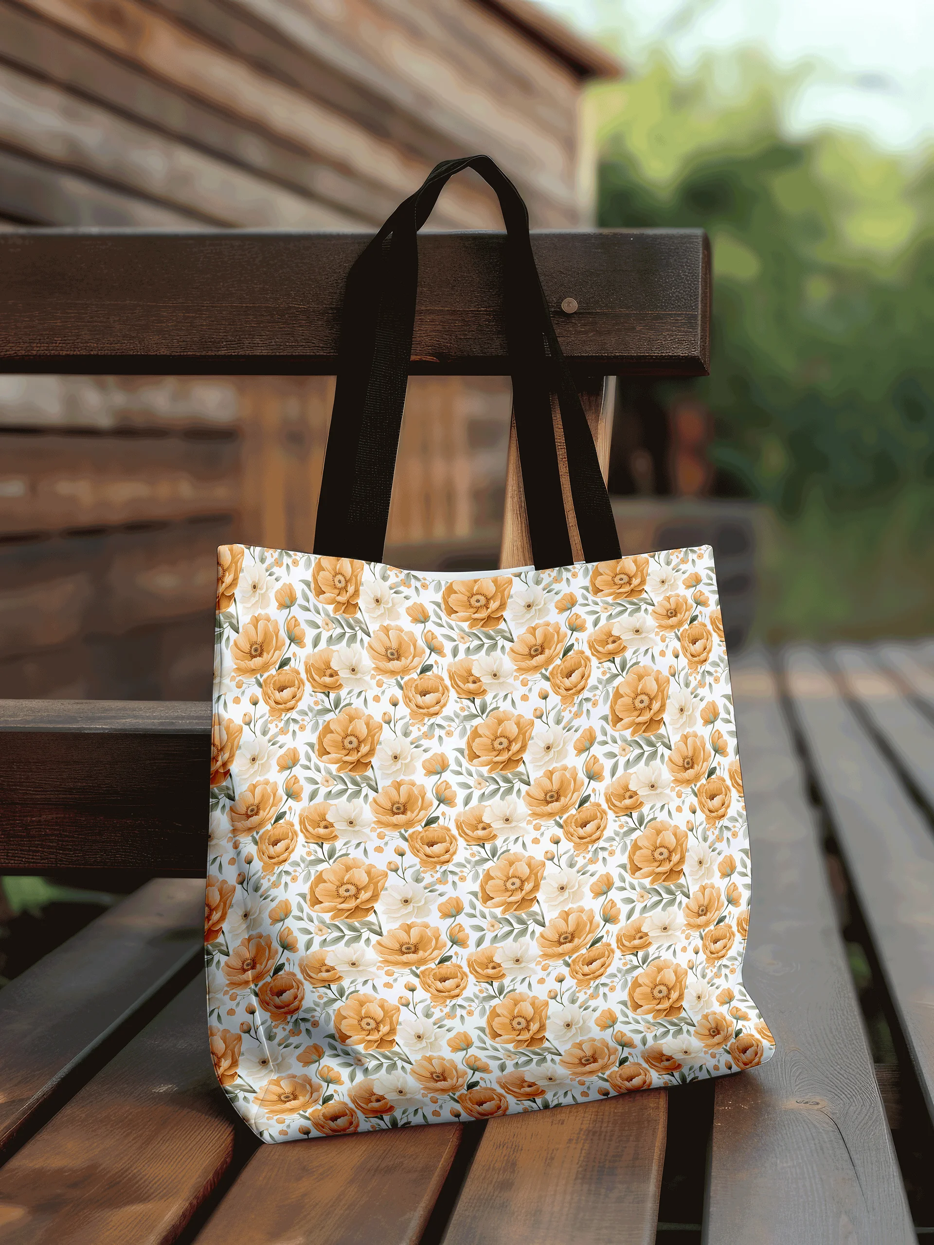 Just Peachy Floral Tote Bag product image (1)