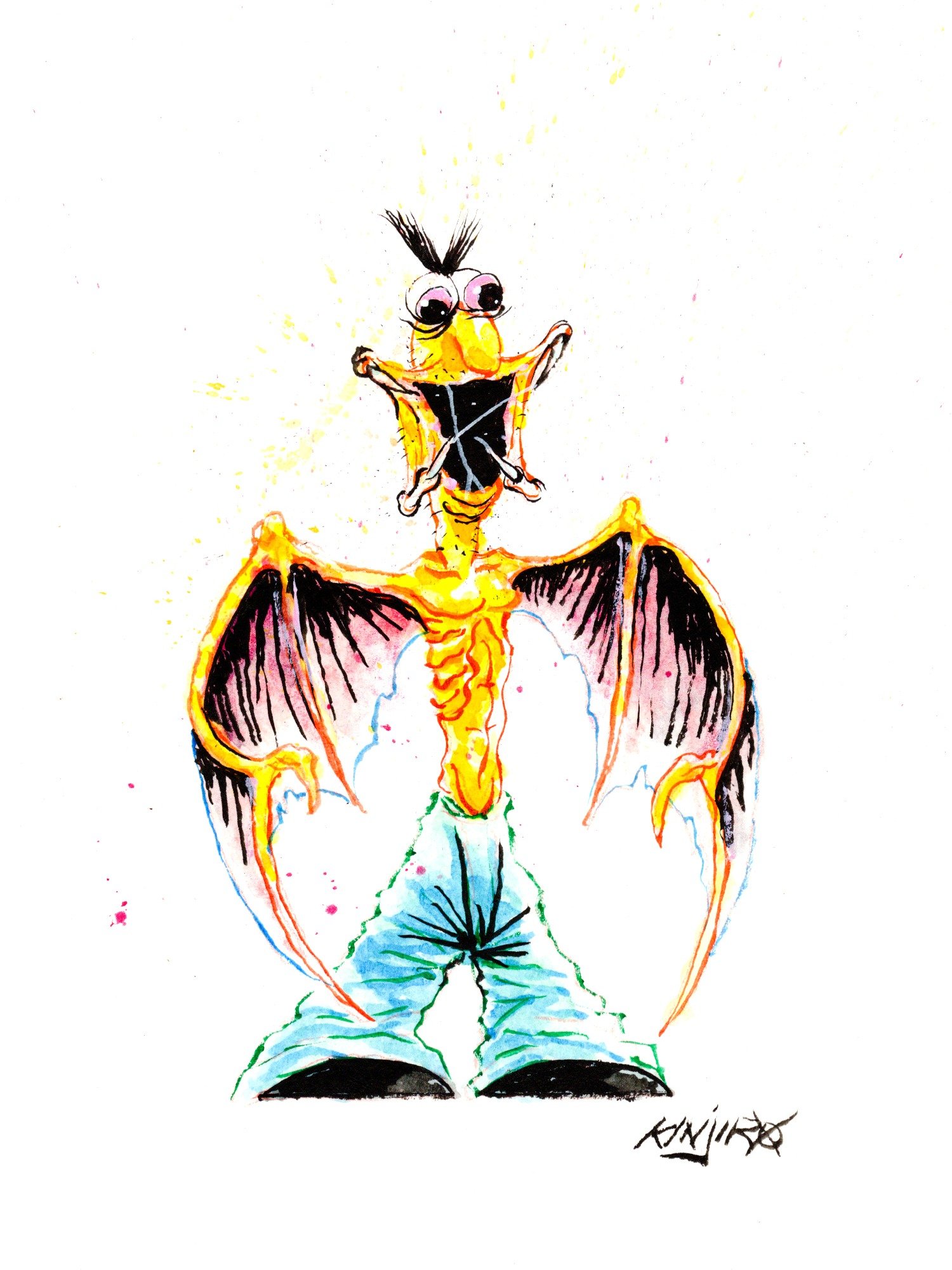 DJ SPIT! (Original Watercolor Painting) product image (1)
