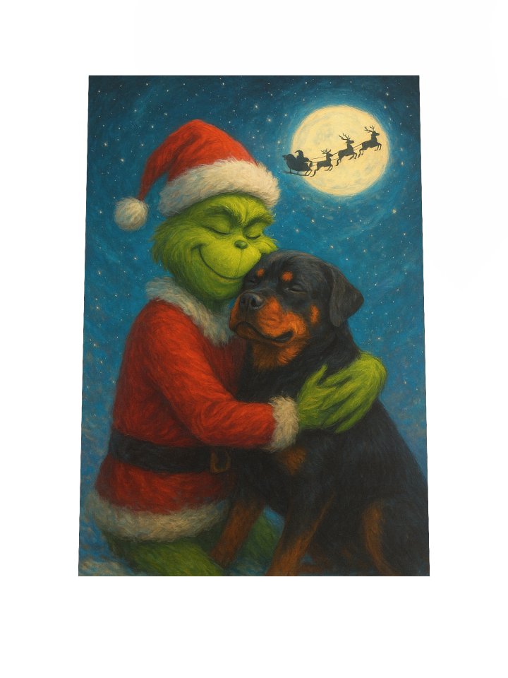 The Grinch Who Stole A Rottweiler Poster product image (1)
