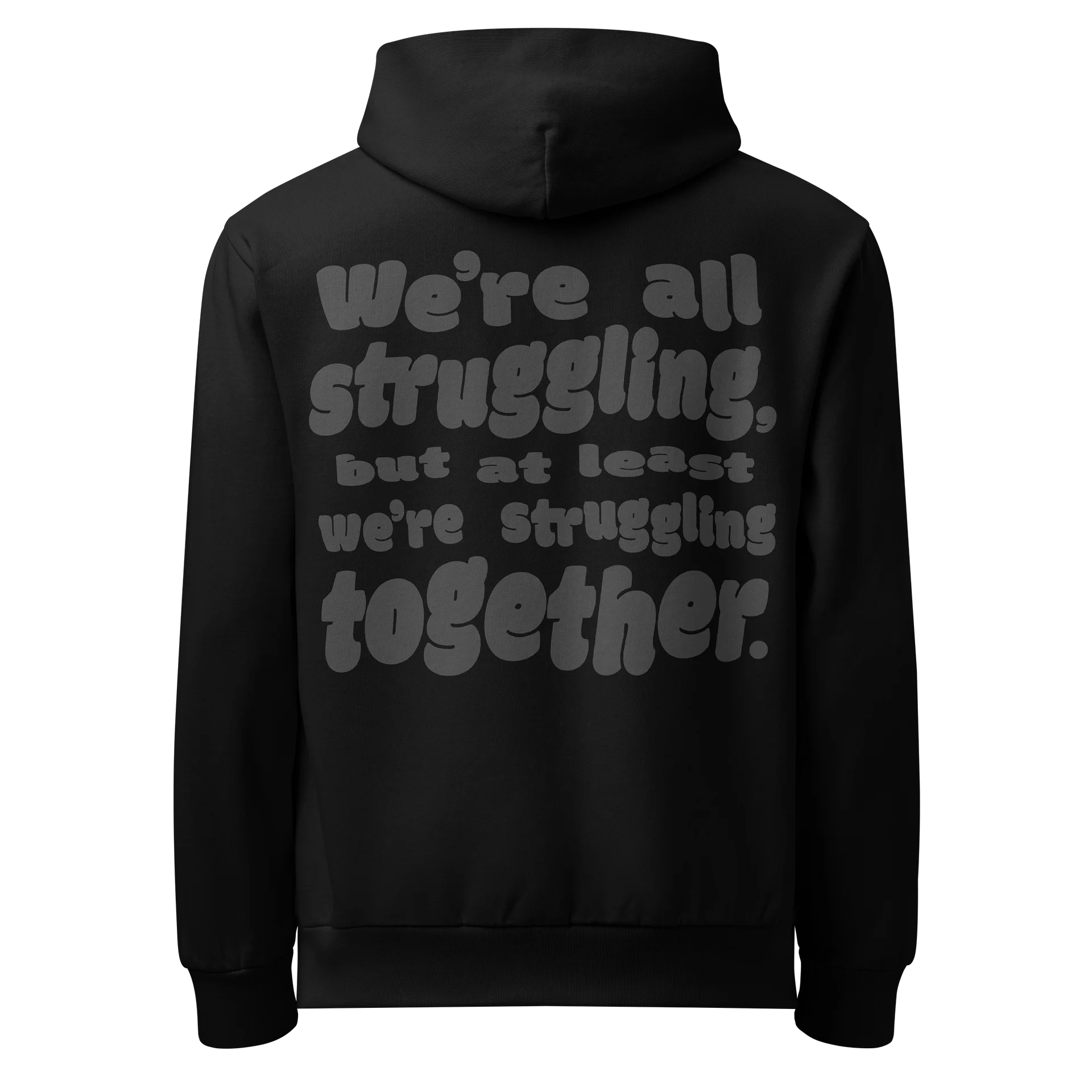 Struggling Together Hoodie - Black product image (6)