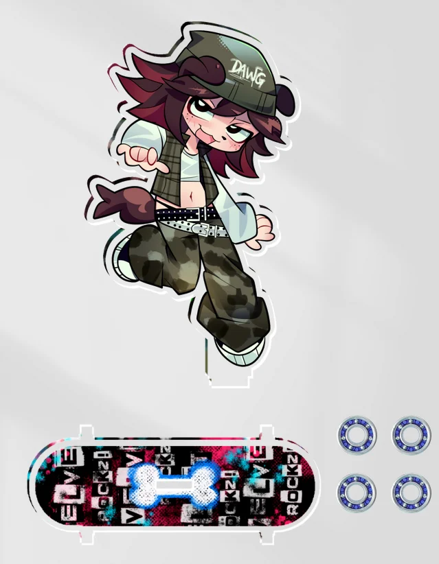 Skateboard Velvet Standee (INTERACTIVE) product image (1)