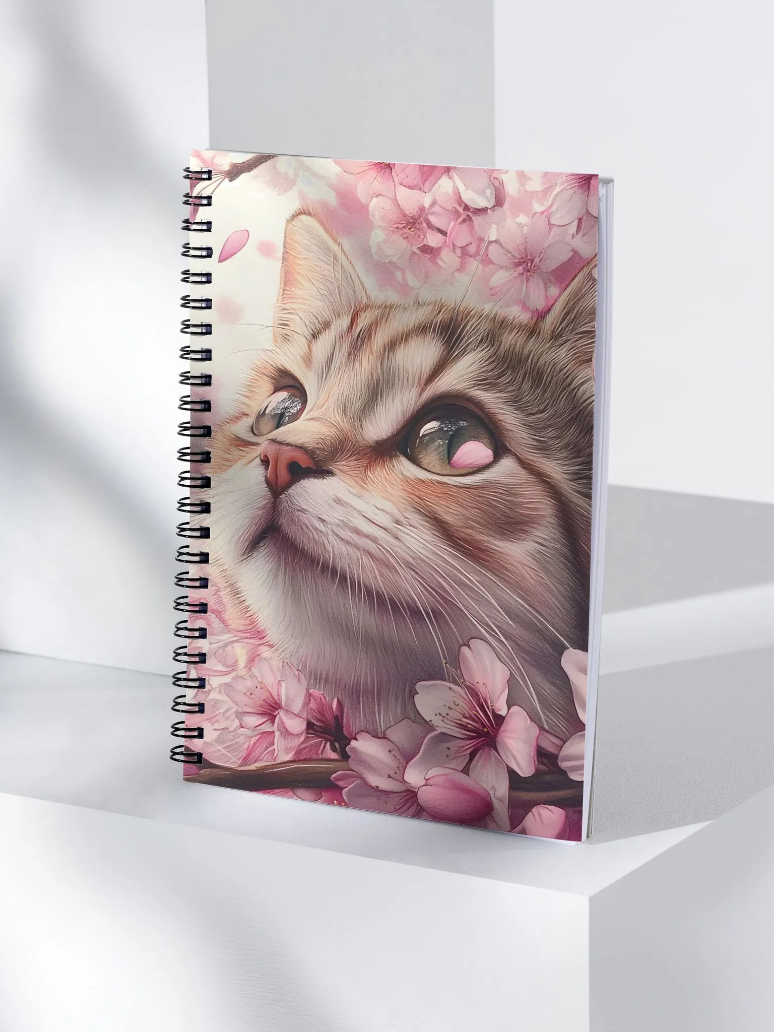 Sakura Feline Spiral Notebook product image (4)