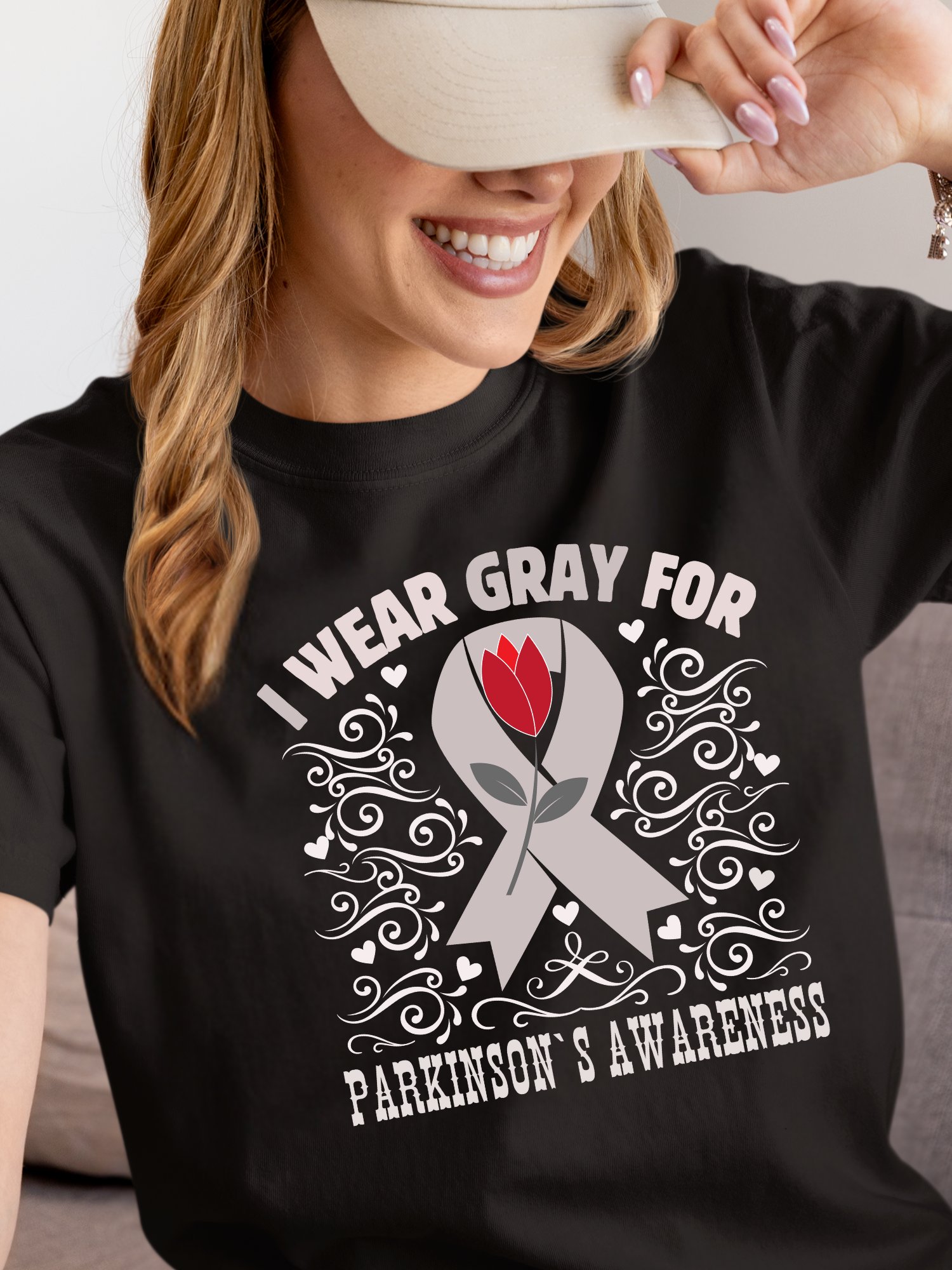 I Wear Gray For Parkinson Awareness, Flourish Comfort Colors T-shirt product image (17)