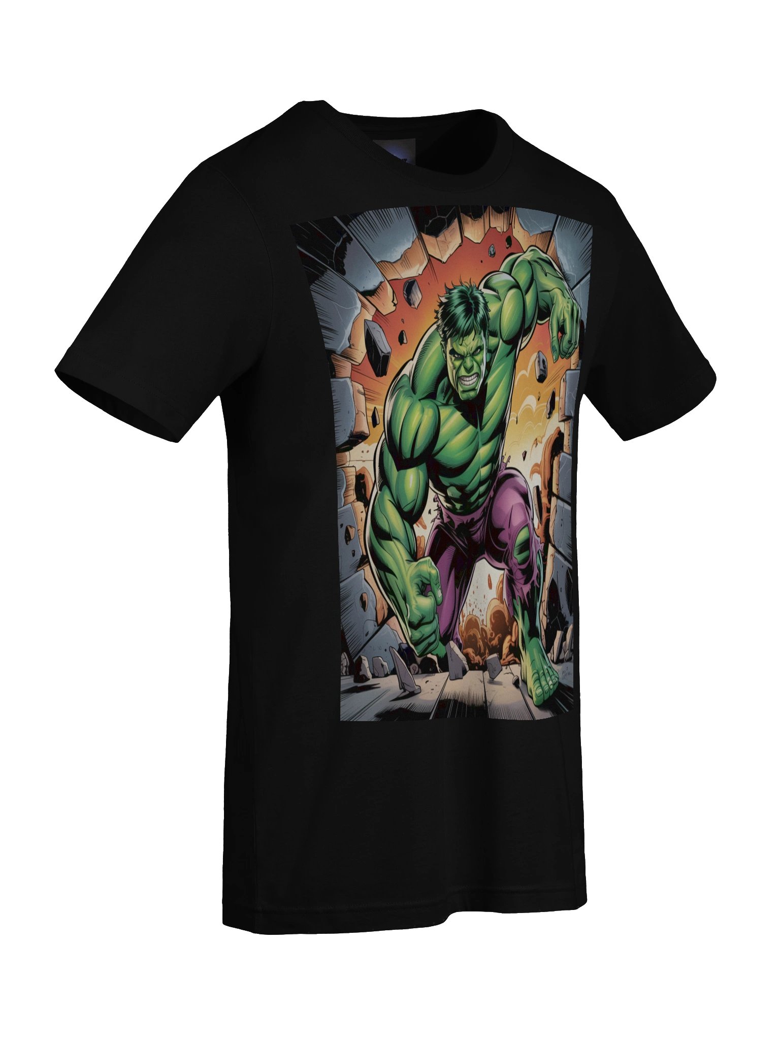 Midnight Breach: Hulk Emerald Wallburst T-Shirt product image (9)
