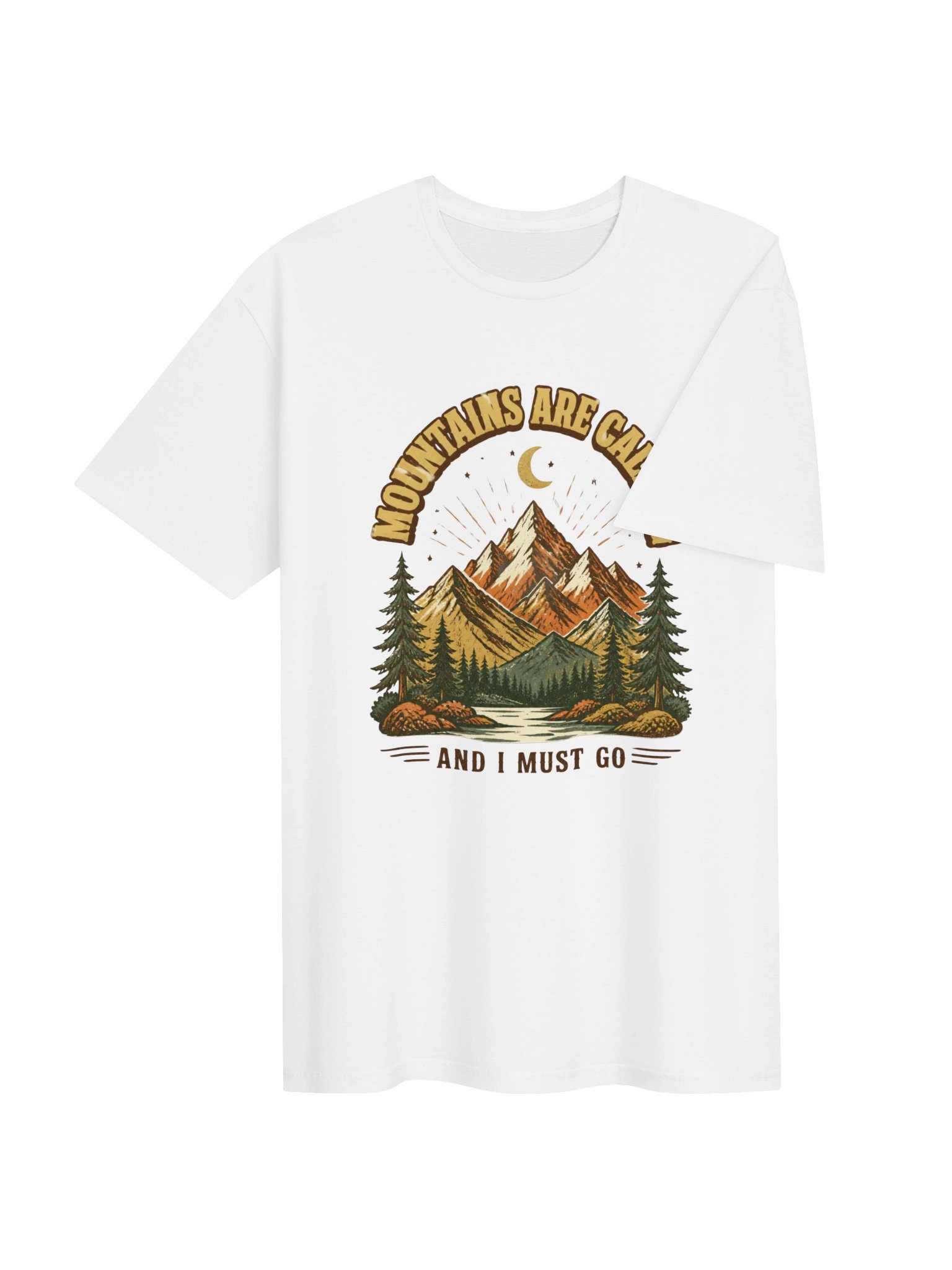 Mountains Are Calling Shirt, Retro Camping Tee, Hiking Lover Gift, Vintage Outdoor Nature T-Shirt product image (4)